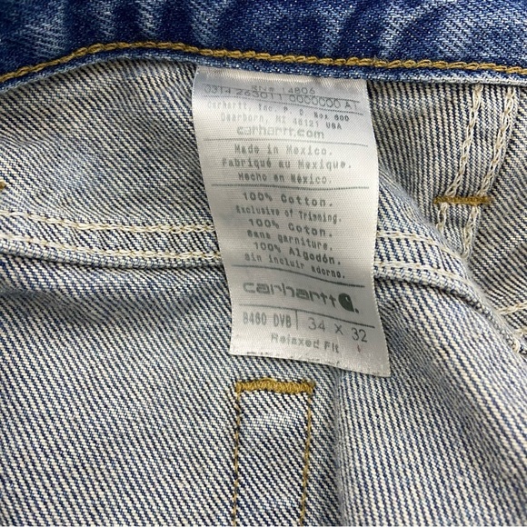 Carhartt Men's Relaxed Fit Jeans Denim 34 X 32 8450 DVB - Picture 5 of 6